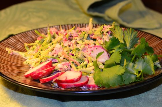 Broccoli Slaw with Cilantro Lime Dressing