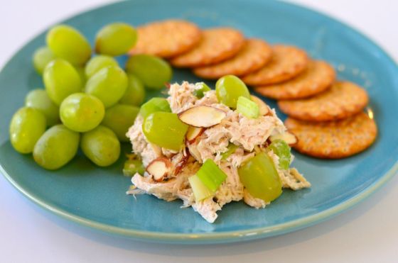 Chicken Salad with Almonds and Grapes