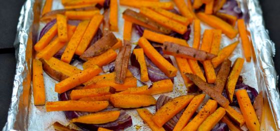 Sugar and Spice Roasted Sweet Potatoes
